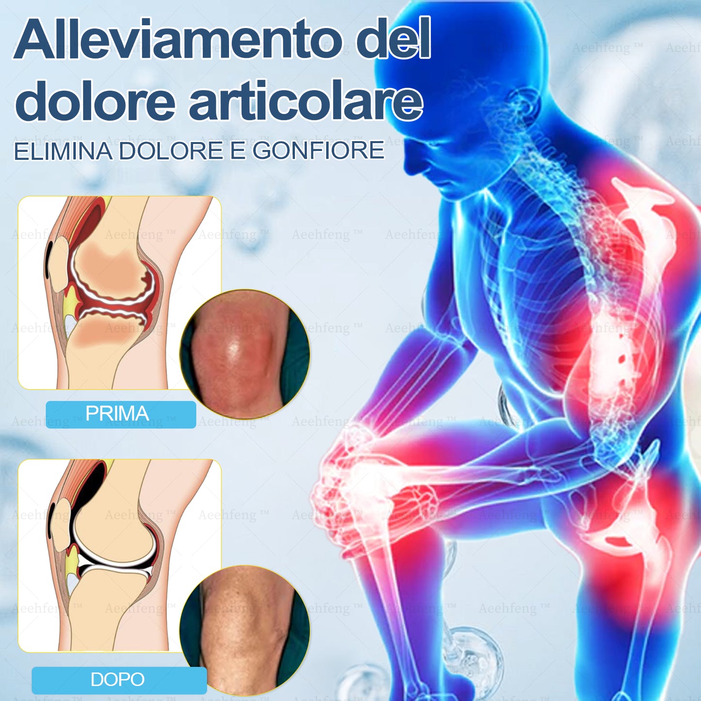 Aeehfeng™ Crema per la riparazione delle articolazioni con acido ialuronico(Trattamento completo per l'artrite, la nevralgia e i dolori muscolari🎄)