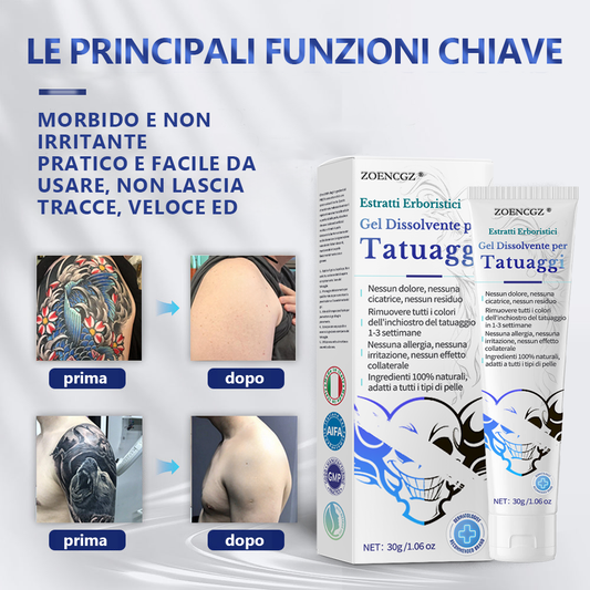 Sono rimaste solo 5 confezioni! Goditi uno sconto del 30%! I dermatologi consigliano di acquistare 4-6 confezioni per rimuovere completamente tutti i tatuaggi pigmentati. Non perdere questa occasione, altrimenti dovrai aspettare fino al prossimo anno!⏰⏰