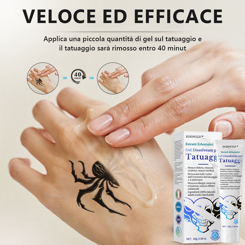 Sono rimaste solo 5 confezioni! Goditi uno sconto del 30%! I dermatologi consigliano di acquistare 4-6 confezioni per rimuovere completamente tutti i tatuaggi pigmentati. Non perdere questa occasione, altrimenti dovrai aspettare fino al prossimo anno!⏰⏰