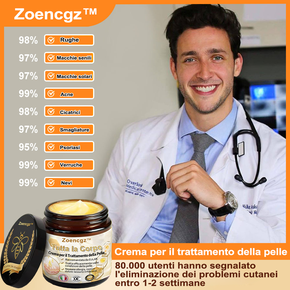 Zoencgz™ Crema Trattamento Pelle Potente per Tutto il Corpo 👩‍⚕️👩‍⚕️