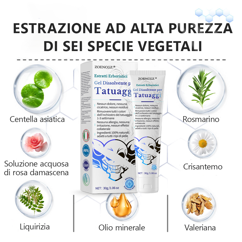 Sono rimaste solo 5 confezioni! Goditi uno sconto del 30%! I dermatologi consigliano di acquistare 4-6 confezioni per rimuovere completamente tutti i tatuaggi pigmentati. Non perdere questa occasione, altrimenti dovrai aspettare fino al prossimo anno!⏰⏰